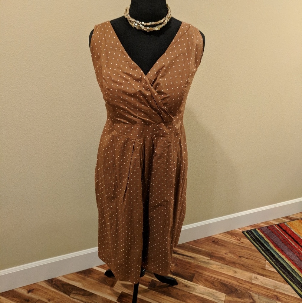 A line swiss dot style dress